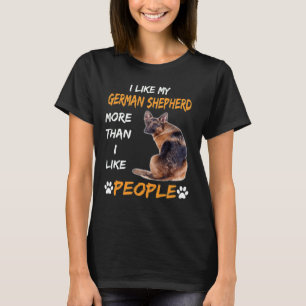 Camiseta GSD116 - Me Gusta Mi Pastor Alemán Más De Lo Que M