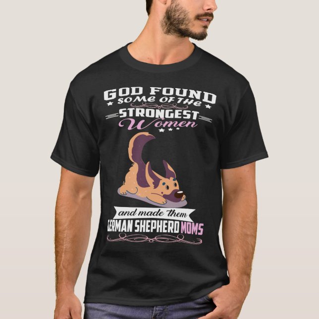 Camiseta GSD122 - Madre Pastora Alemana Que Dios Encontró A (Anverso)