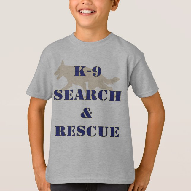 Camiseta GSD de búsqueda y rescate de K-9 (Anverso)