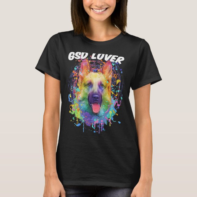 Camiseta GSD Humor de pastor alemán Shepard Animal Pun (Anverso)