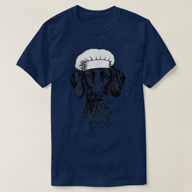 Camiseta GSP German Shorthaired Pointer Dog Cook Chef Funny (Diseño del anverso)