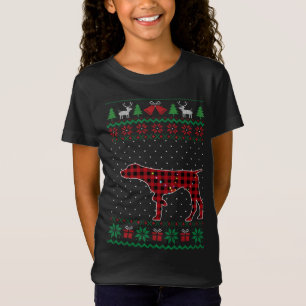 Camiseta GSP Red Plaid Buffalo Gracioso Navidades feos suét