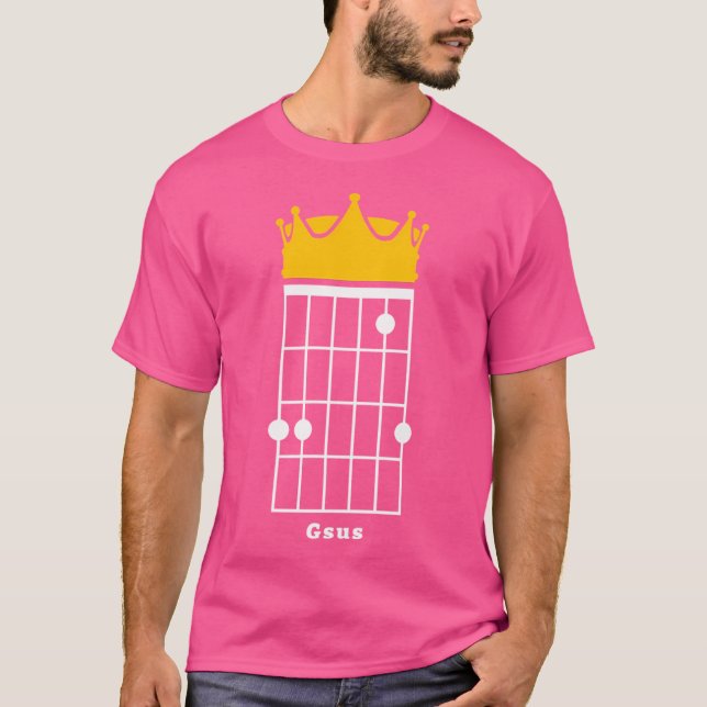 Camiseta Gsus Guitar Chord (Jesús) Corona (Anverso)