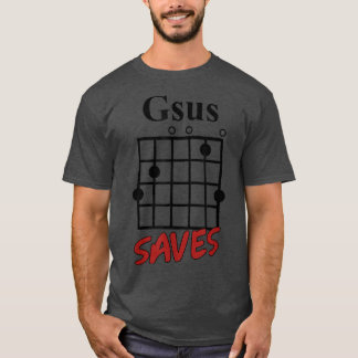 Camiseta Gsus Guitar Saves 974