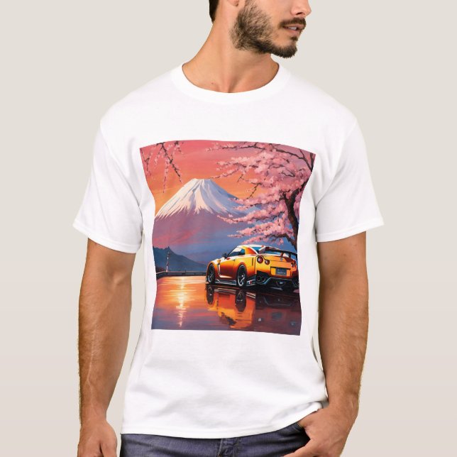 Camiseta GT-R nissan japanese car  japan (Anverso)
