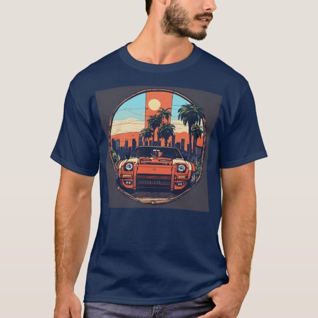 Camiseta GTA 5: Logotipo mecánico redondo (Anverso)