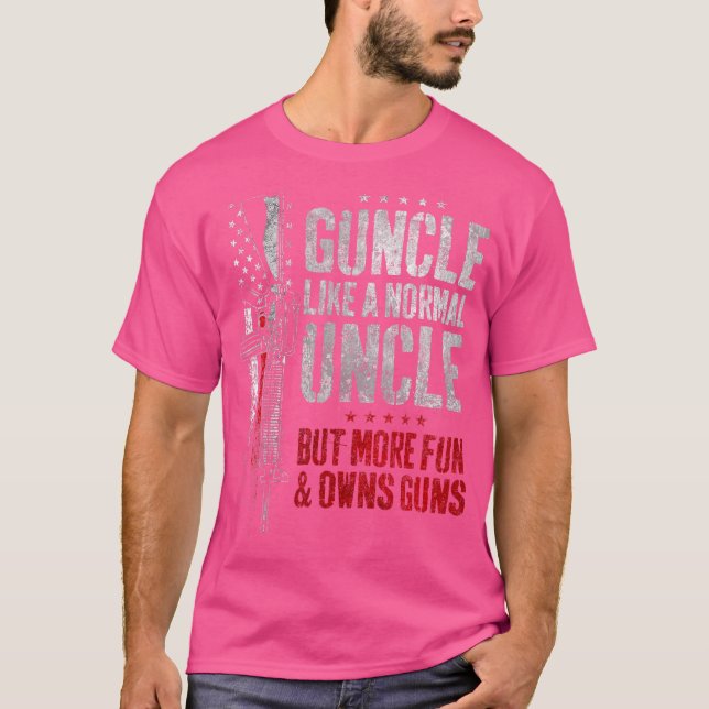 Camiseta Gtío como tío normal más divertido tiene armas div (Anverso)