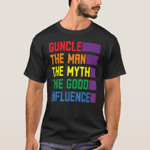 Camiseta Gtío El Hombre El Mito La Buena Influencia Gay Pri