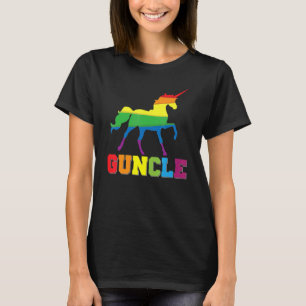 Camiseta Gtío Gay Uncle Priy Rainbow Unicorn Lgbt Lesbia