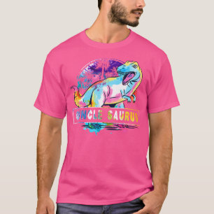 Camiseta Gtío Saurus Dinosaur T Rex Rainbow Prige Color G