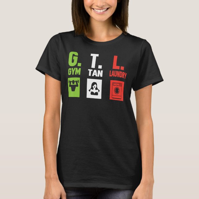 Camiseta GTL - Gym Tan Lavandería Funny GTL 1 (Anverso)