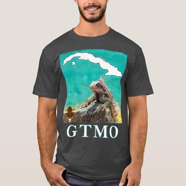 Camiseta GTMO Iguana  Guantanamo Bay Cuba (Anverso)