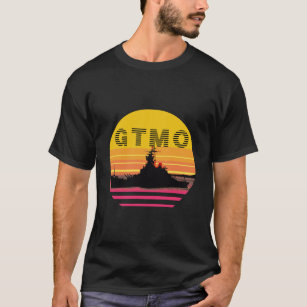 Camiseta Gtmo Vintage Bahía Guantánamo Cuba Sunset