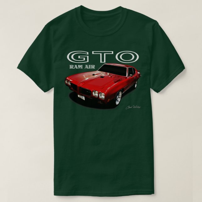 Camiseta GTO Pontíaco de 1970 (Diseño del anverso)