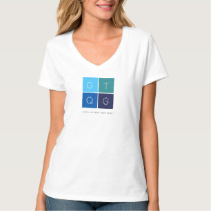 Camiseta GTQG Mujeres V-Neck Tee