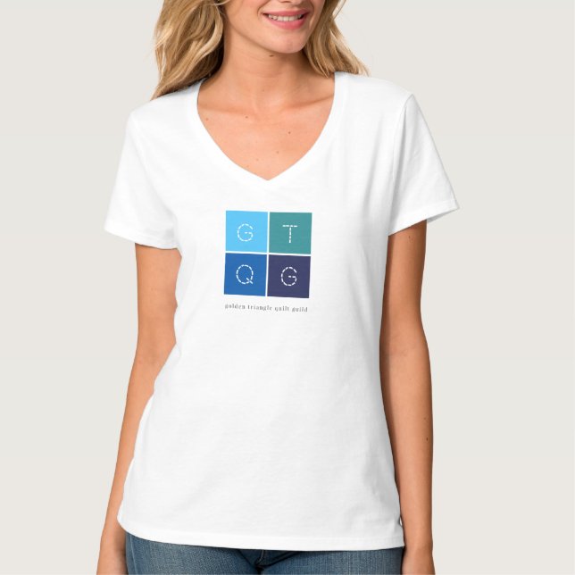 Camiseta GTQG Mujeres V-Neck Tee (Anverso)