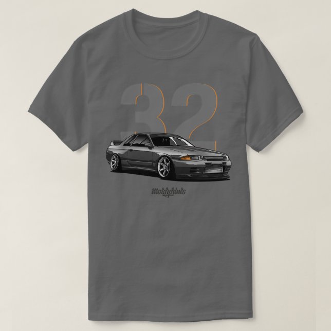 Camiseta GTR R32 GTR grisTShirt (Diseño del anverso)