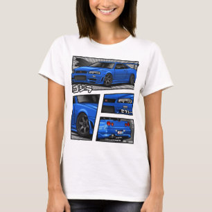Camiseta Gtr R34 Manga Lovers T-ShirtGTR R-34 Manga
