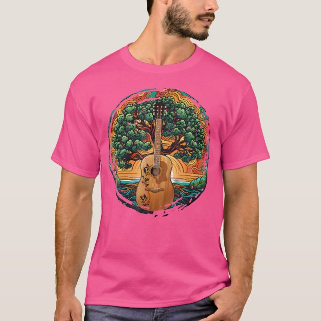 Camiseta Gu Acústico De La Vida Del Músico De La Naturaleza (Anverso)