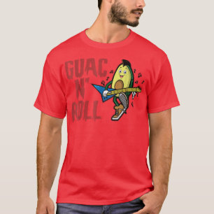 Camiseta Guac N Roll, Guacamole Sagrado, Aguacate Gracioso