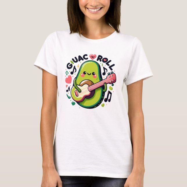Camiseta Guac N Roll Rock Y Roll Guac Y Roll (Anverso)