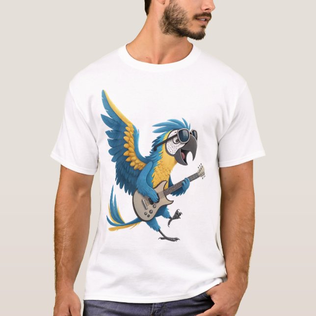 CAMISETA GUACAMAYA ROCKSTAR (Anverso)
