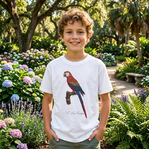 Camiseta Guacamayo Escarlata o Guacamayo Macao, Ara macao