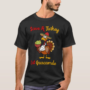 Camiseta Guacamole Aguacate Guac Turquía El Día de Acción d