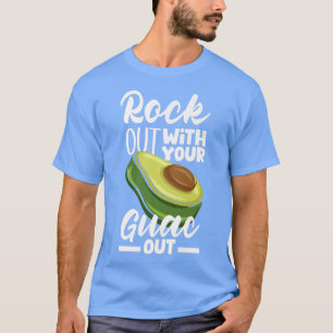 Camiseta Guacamole Rock hacia fuera con tu aguacate
