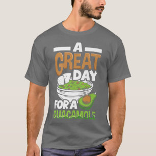 Camiseta Guacamole un gran día de comida aguacate vegan