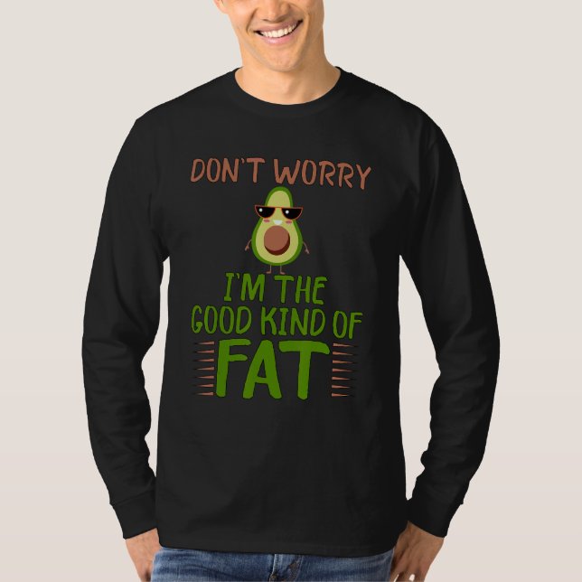Camiseta Guacamole Vegan Good Fat Avocado  Keto (Anverso)