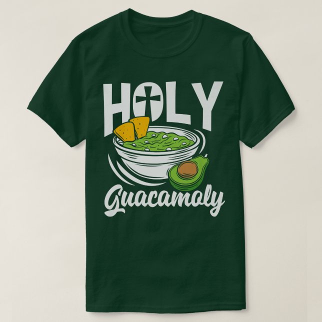 Camiseta Guacamoly Funny Guacamole Aguacate Vegan Food (Diseño del anverso)