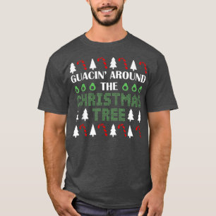 Camiseta Guacin alrededor de la Navidad tropical del árbol 