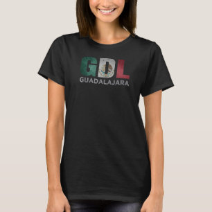 Camiseta Guadalajara Bandera México Roots Código del Aeropu