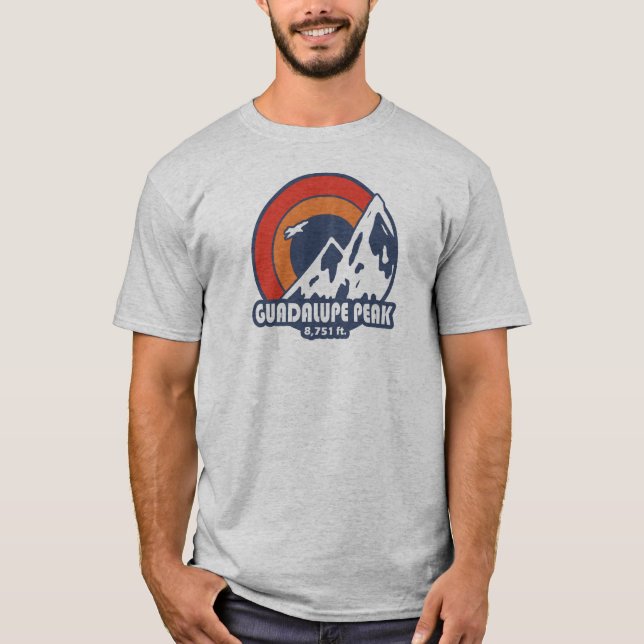 Camiseta Guadalupe Peak Texas Sun Eagle (Anverso)