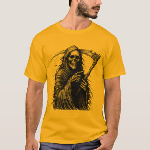 Camiseta Guadaña de la Parca Halloween Artes Oscuras Gótica