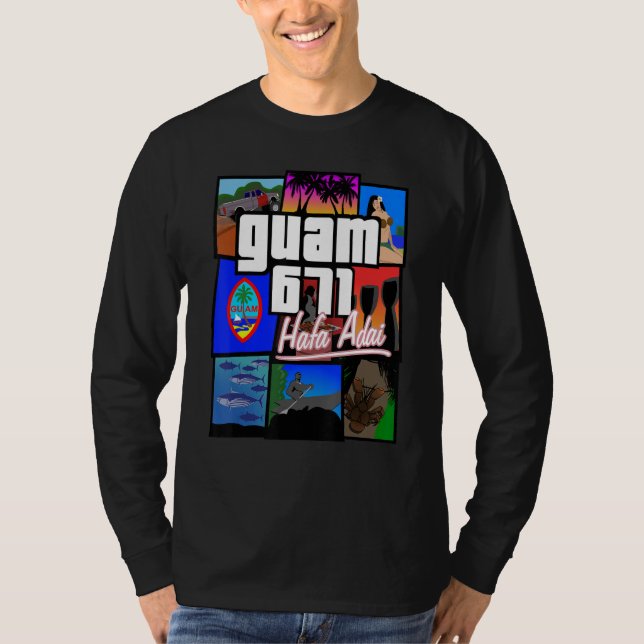 Camiseta Guam 671 Hafa Adai Guam Life Tee Shirt (Anverso)