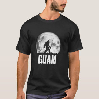 Camiseta Guam Bigfoot Vintage Full Moon Retro Squatch State