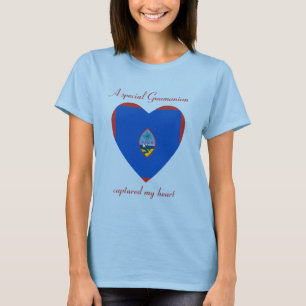 Camiseta Guam Flag Sweetheart