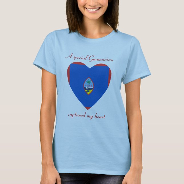Camiseta Guam Flag Sweetheart (Anverso)