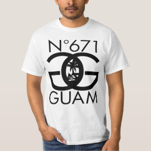 Camiseta GUAM FUNCIONA CON el sello de 671 números