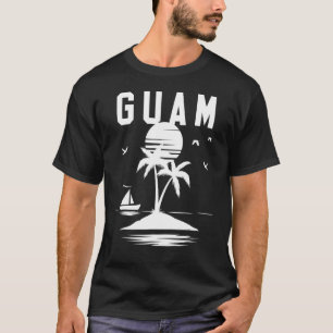 Camiseta Guam Seal Negro N Blanco