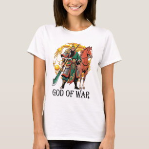 Camiseta Guan Yu Dios de las mujeres de guerra blanco