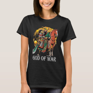 Camiseta Guan Yu Dios de las mujeres negras de guerra
