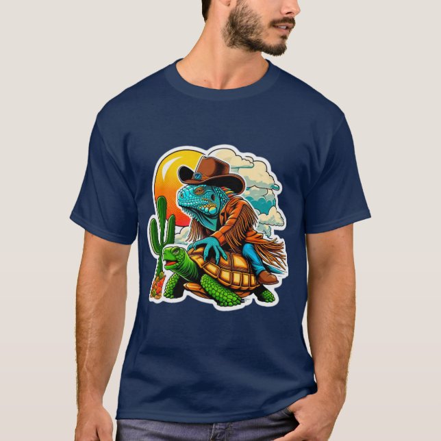 CAMISETA GUANA RIDING DESERT TORTOISE 3 (Anverso)
