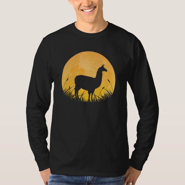 Camiseta Guanaco Easy Halloween Set Alpaca Camel Moon Co (Anverso)