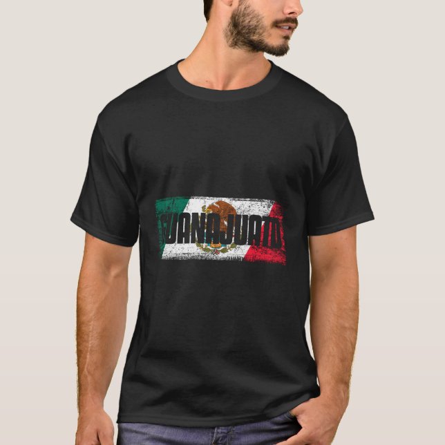 Camiseta Guanajuato Con La Bandera De Mã ©Xico (Anverso)