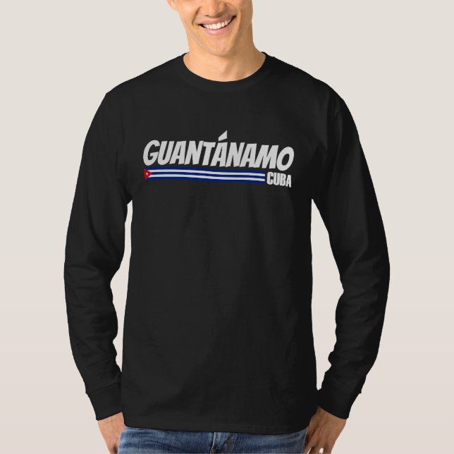 Camiseta Guantánamo Cuba Travel Proud Cuban Cuba Flag Guant (Anverso)