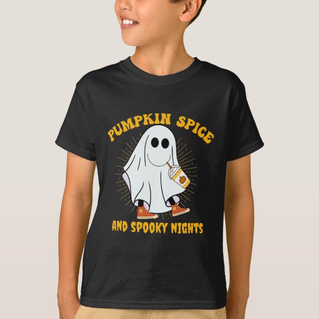 Camiseta Guantánime Calabaza Spice Latte Caída Vibe Hallowe (Anverso)