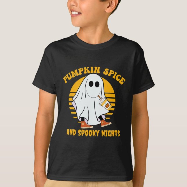 Camiseta Guantánime Calabaza Spice Latte Caída Vibe Hallowe (Anverso)